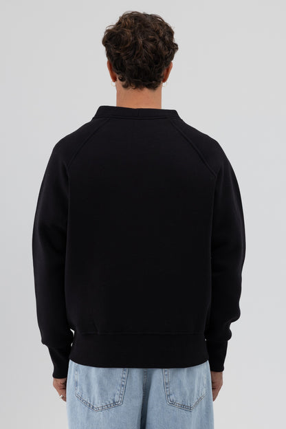Oversize Düğmeli Sweatshirt