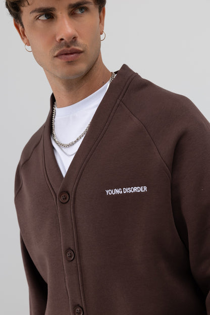 Oversize Düğmeli Sweatshirt