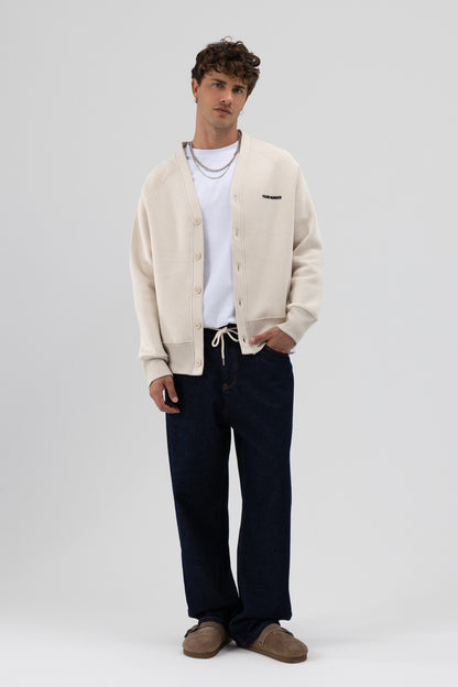 Oversize Düğmeli Sweatshirt