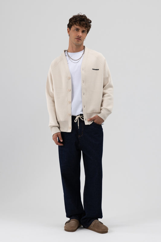 Oversize Düğmeli Sweatshirt