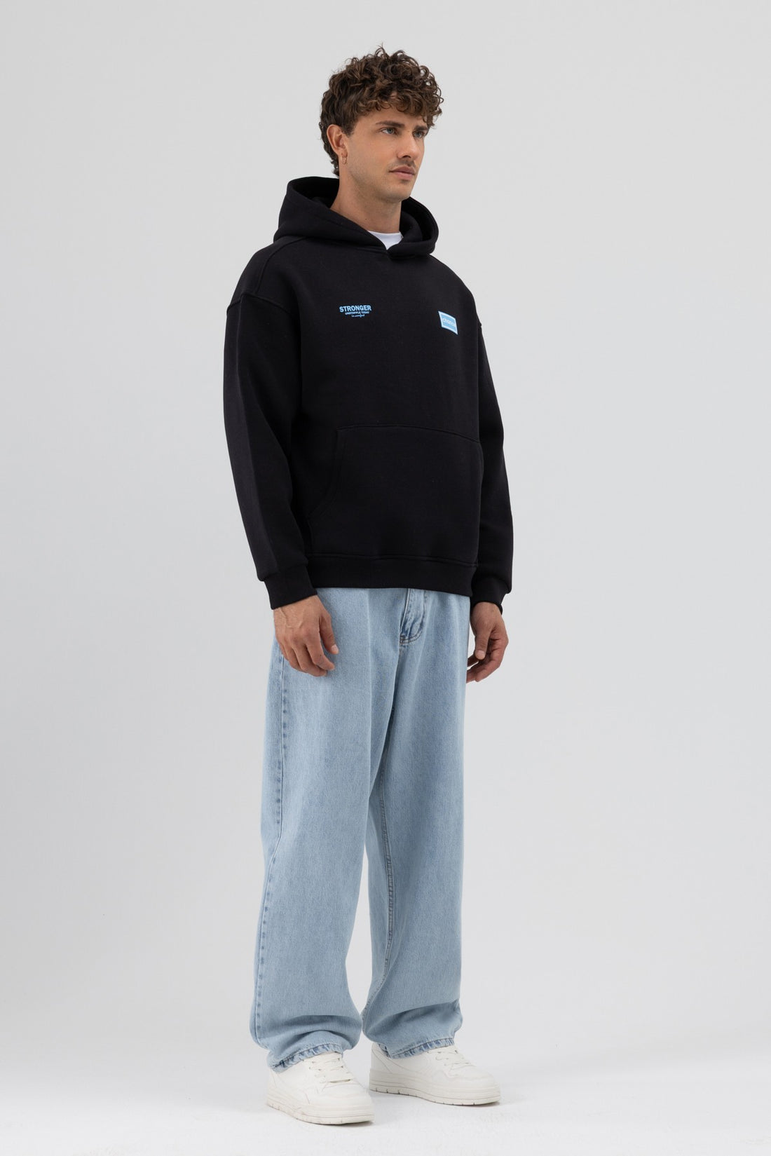 Oversize Arka Baskılı Sweatshirt