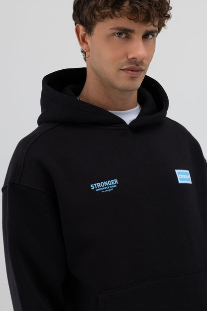 Oversize Arka Baskılı Sweatshirt