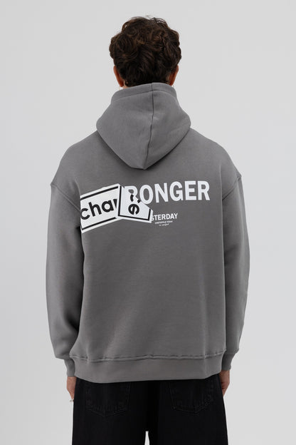 Oversize Arka Baskılı Sweatshirt