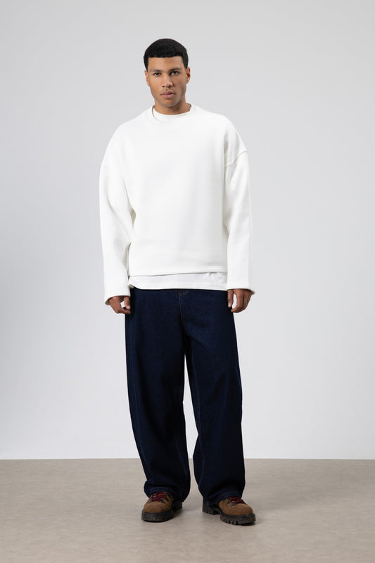 Boxy Fit Basic Sweatshirt