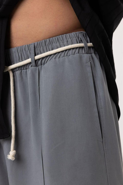 Kemer Detaylı Baggy Lyocell Pantolon