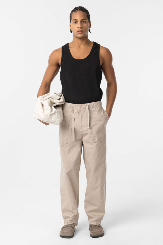 Baggy Fit Gabardin Pantolon