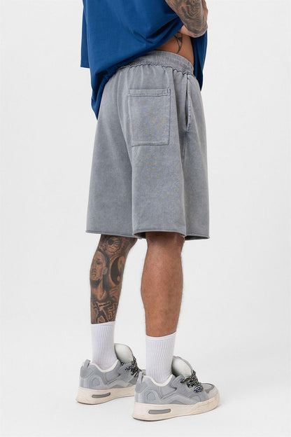Yıkamalı Oversize Şort
