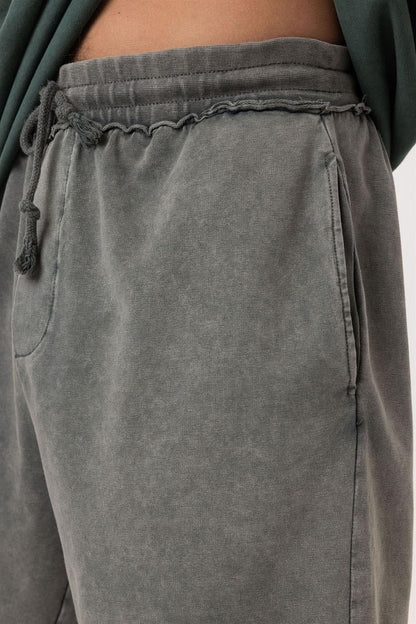 Yıkamalı Oversize Şort