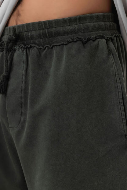 Yıkamalı Oversize Şort