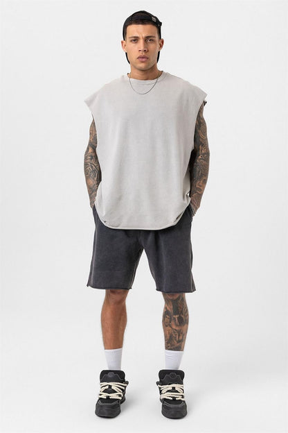 Yıkamalı Oversize Şort