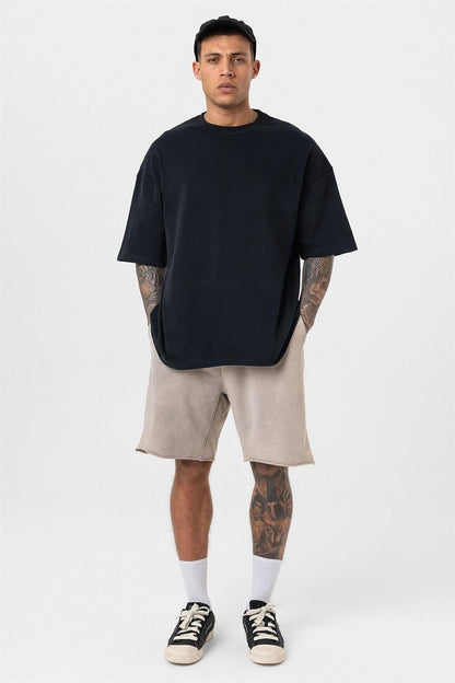 Yıkamalı Oversize Şort