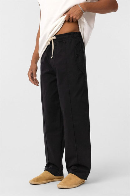 Bağcıklı Baggy Gabardin Pantolon