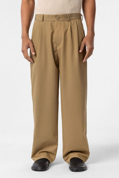 Baggy Fit Pileli Kumaş Pantolon