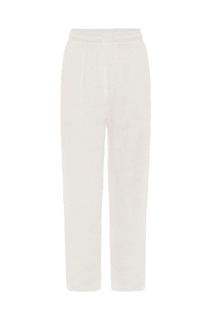 Baggy Fit Müslin Keten Pantolon
