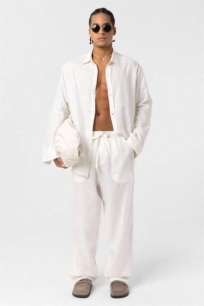 Baggy Keten Pantolon