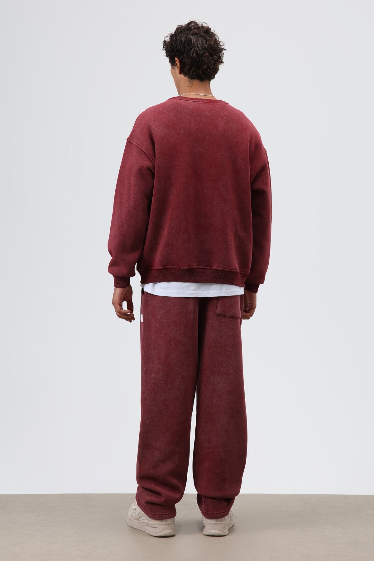 Yıkamalı Baggy Eşofman Alt