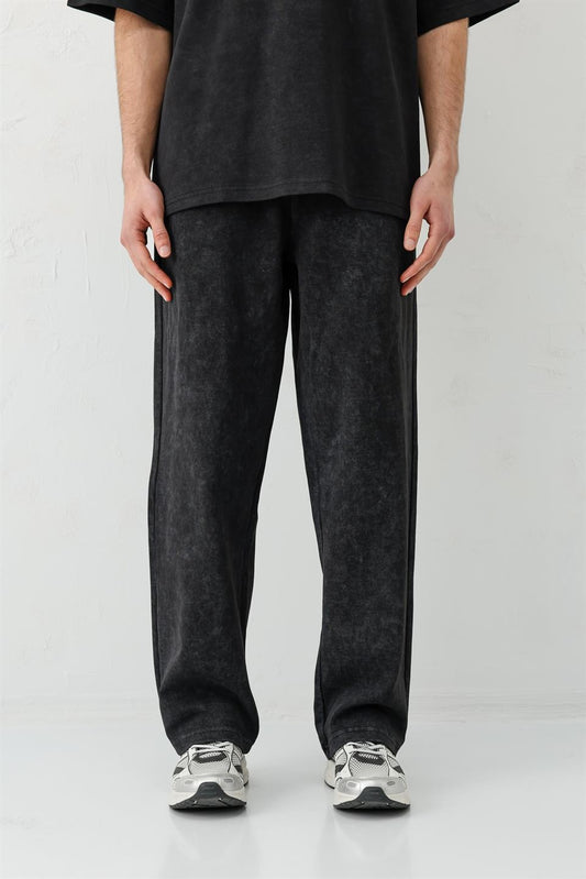 Baggy Fit Yıkamalı Eşofman Alt