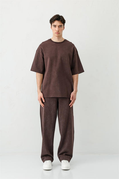 Baggy Fit Yıkamalı Eşofman Alt