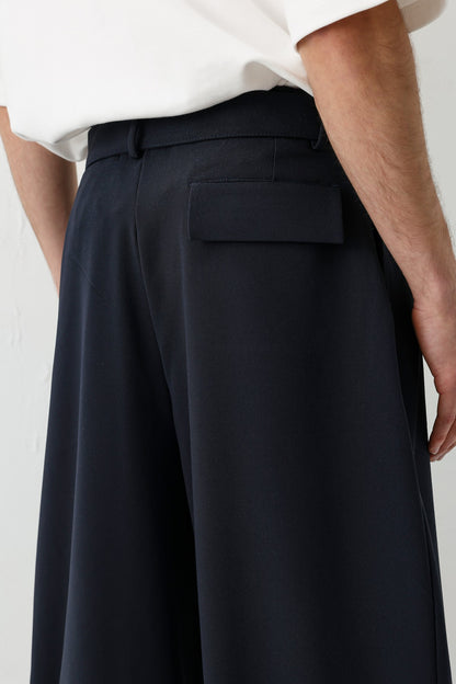 Barrel Fit Tailored Fit Kemerli Pantolon