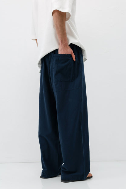 Super Baggy Fit Keten Pantolon