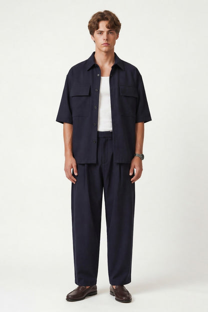 Süper Baggy Fit Esnek Kumaş Pantolon