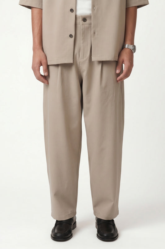 Süper Baggy Fit Esnek Kumaş Pantolon