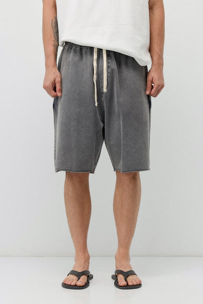 Oversize Yıkamalı Şort