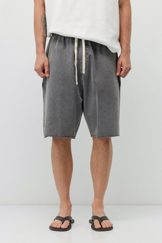 Oversize Yıkamalı Şort