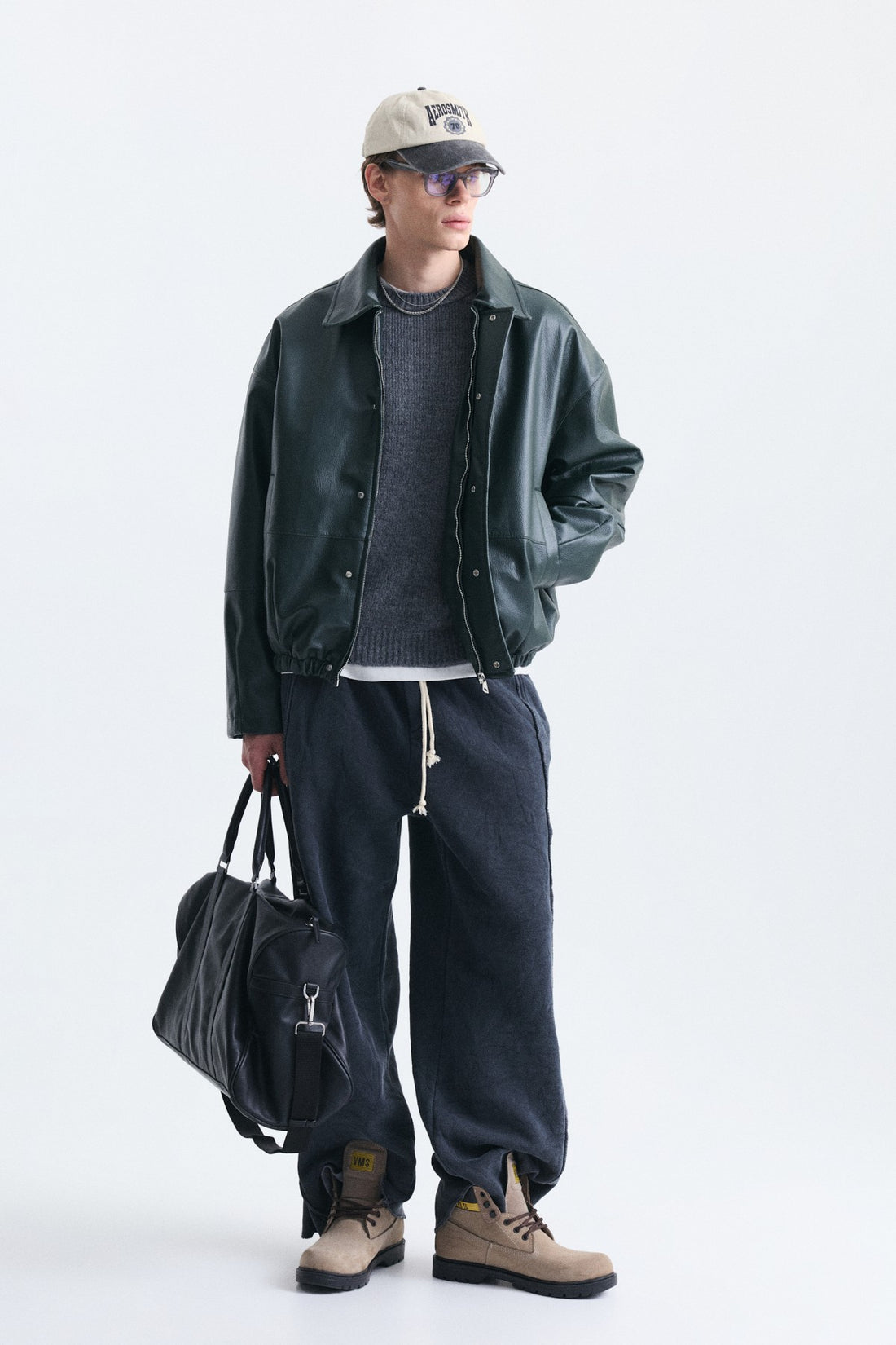 Super Baggy Şerit Detaylı Eşofman Altı