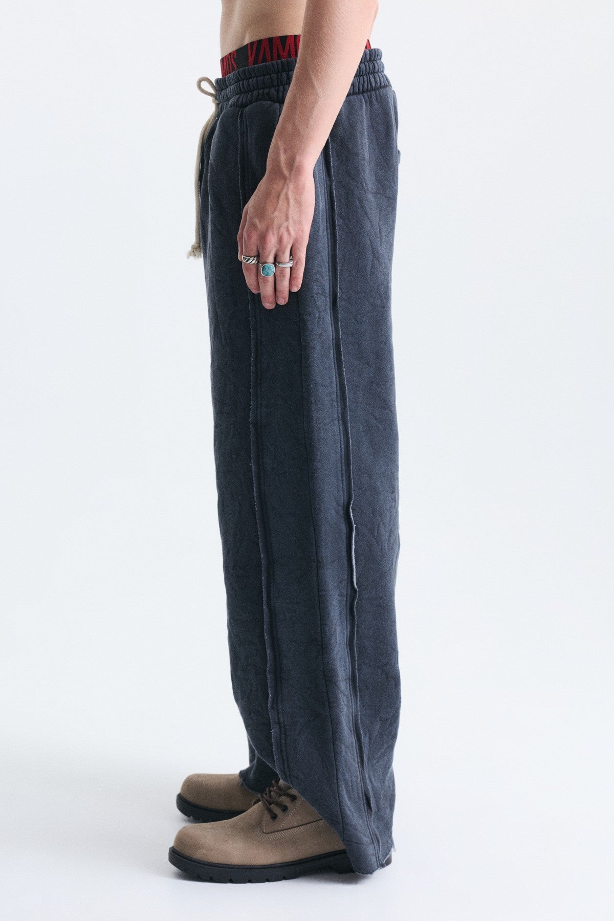 Super Baggy Şerit Detaylı Eşofman Altı