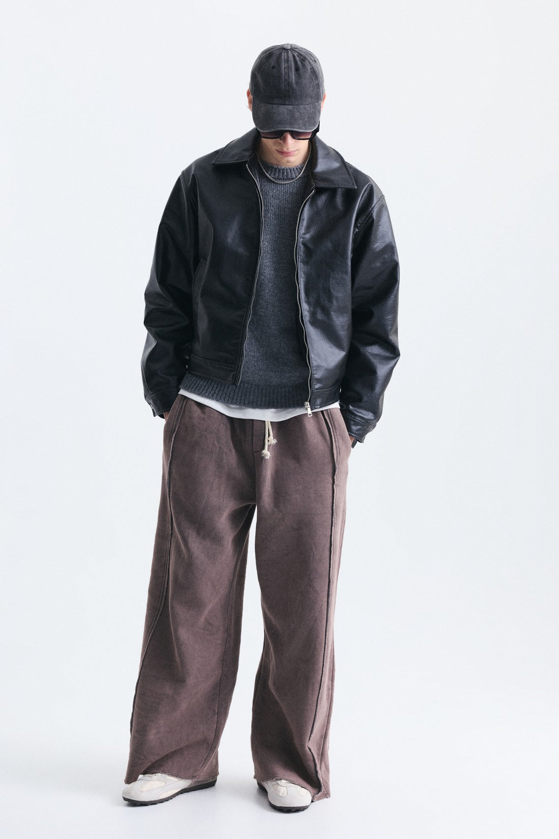 Super Baggy Şerit Detaylı Eşofman Altı