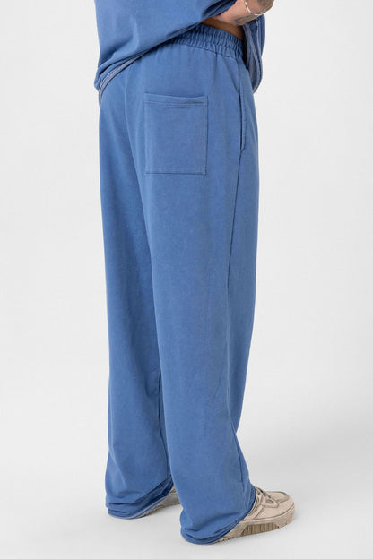 Yıkamalı Oversize Eşofman Takım Indigo