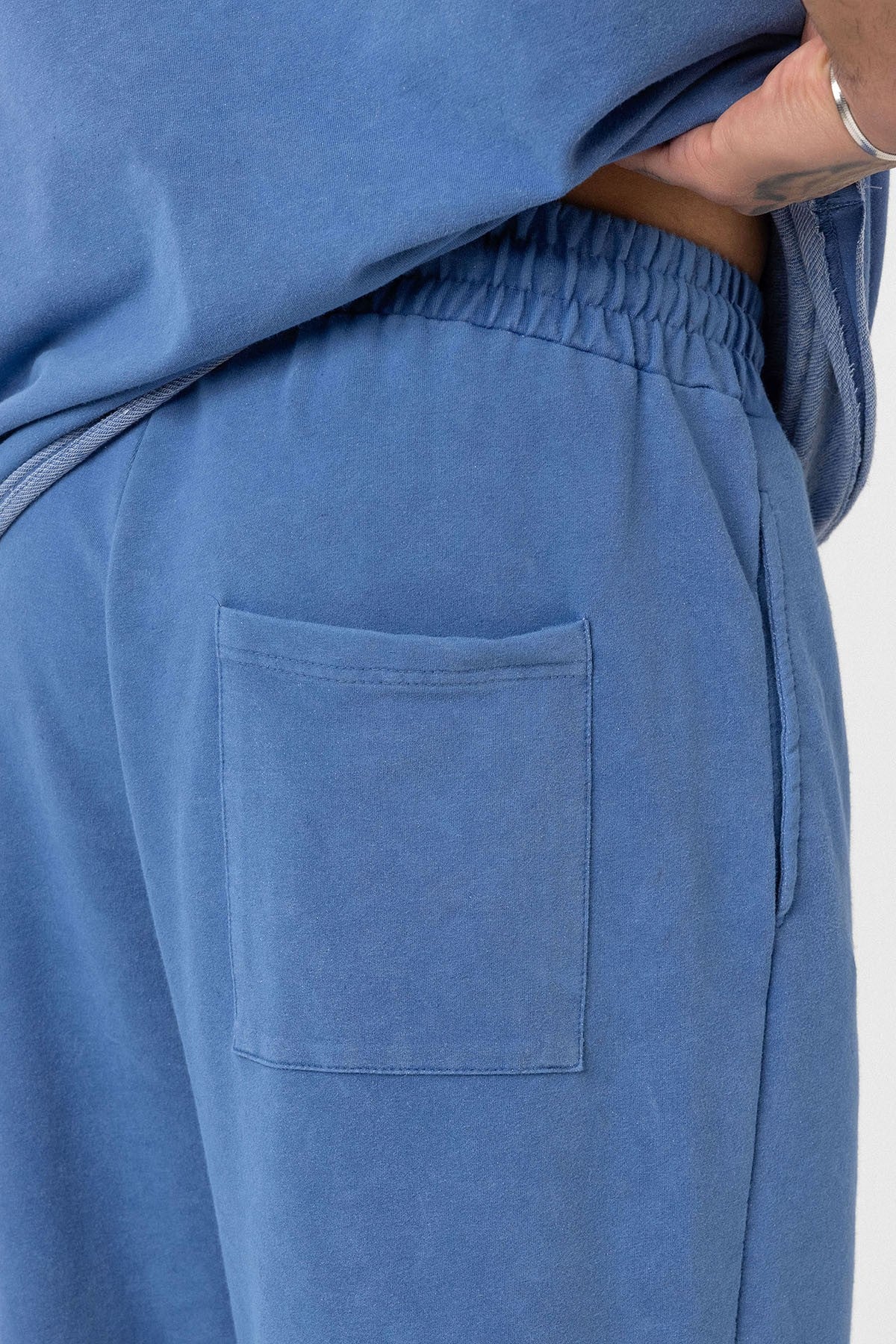 Yıkamalı Oversize Eşofman Takım Indigo