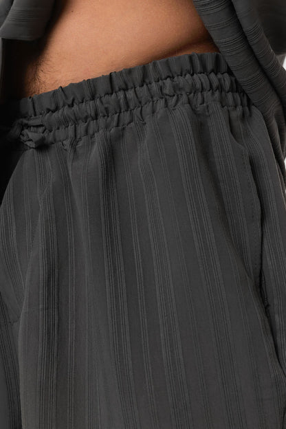 Oversize Modal Kumaş Şort Gömlek Takım