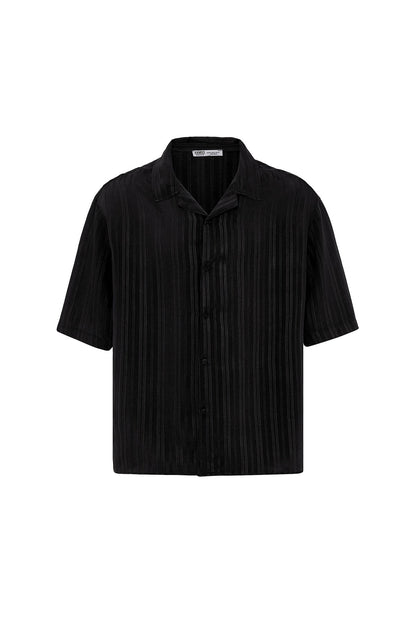 Oversize Modal Kumaş Şort Gömlek Takım