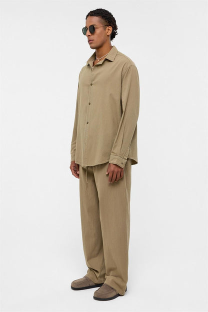 Basic Oversize Keten Takım Haki