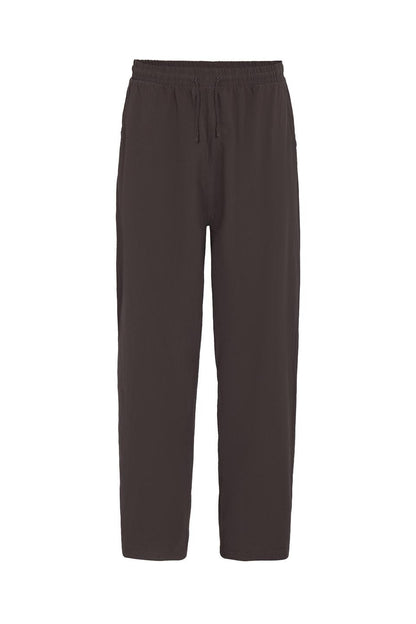 Basic Oversize Keten Takım Kahve