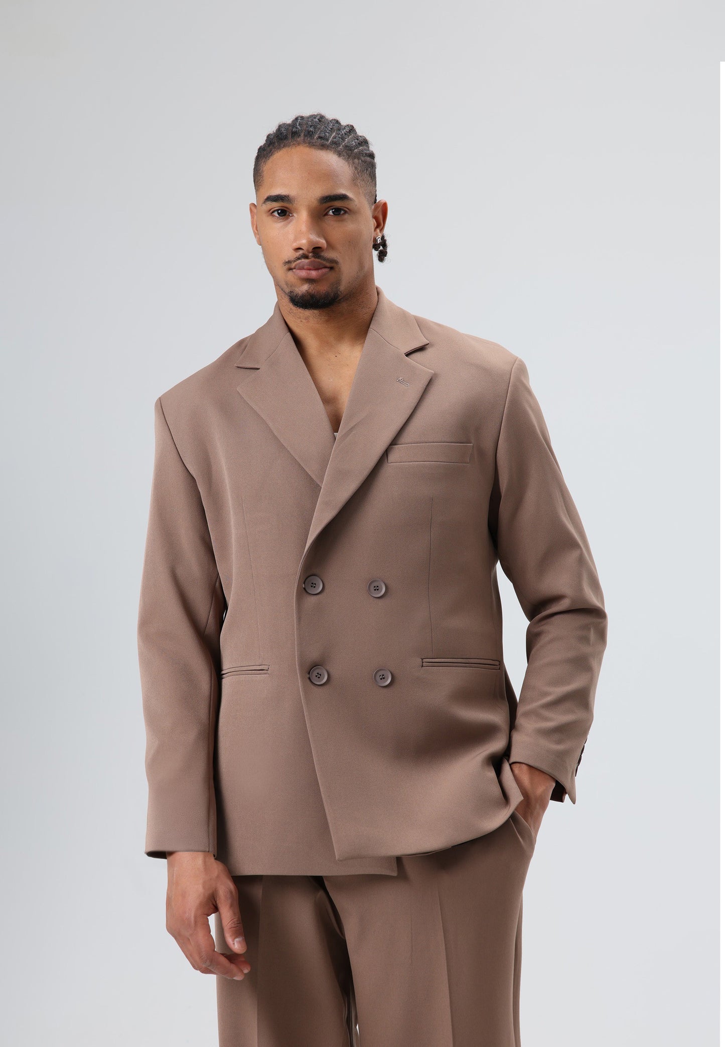 Oversize Kruvaze Takım Elbise