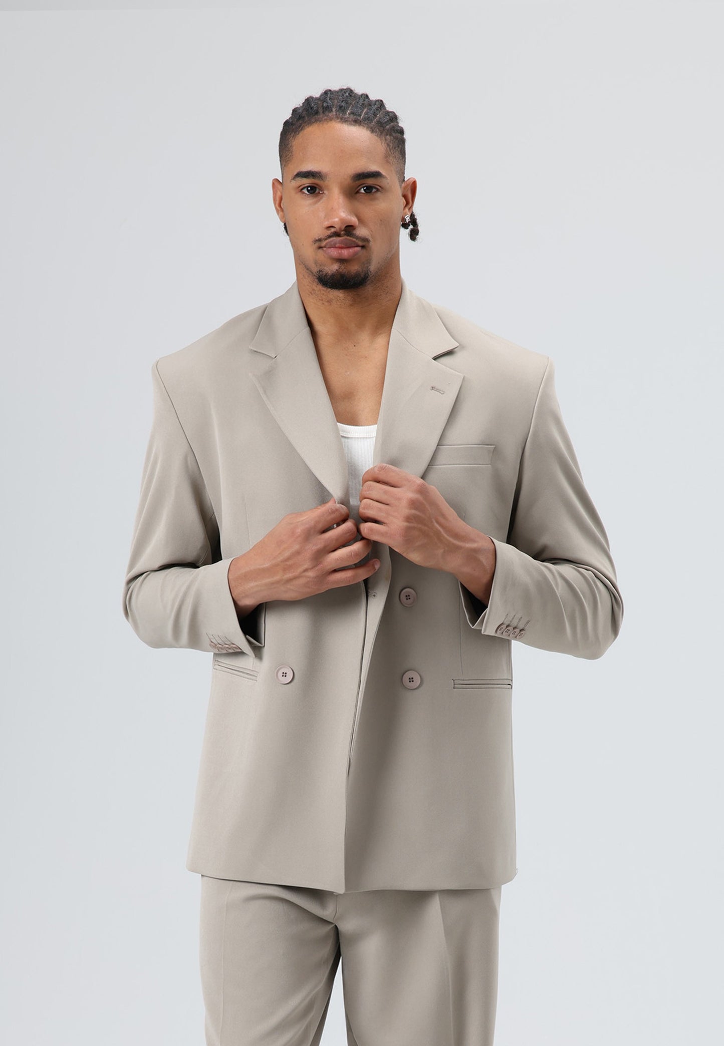 Oversize Kruvaze Takım Elbise