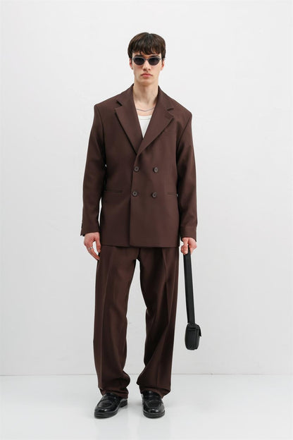 Oversize Kruvaze Takım Elbise