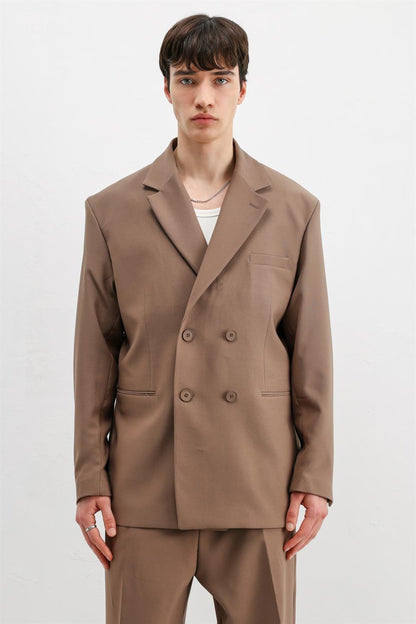 Oversize Kruvaze Takım Elbise