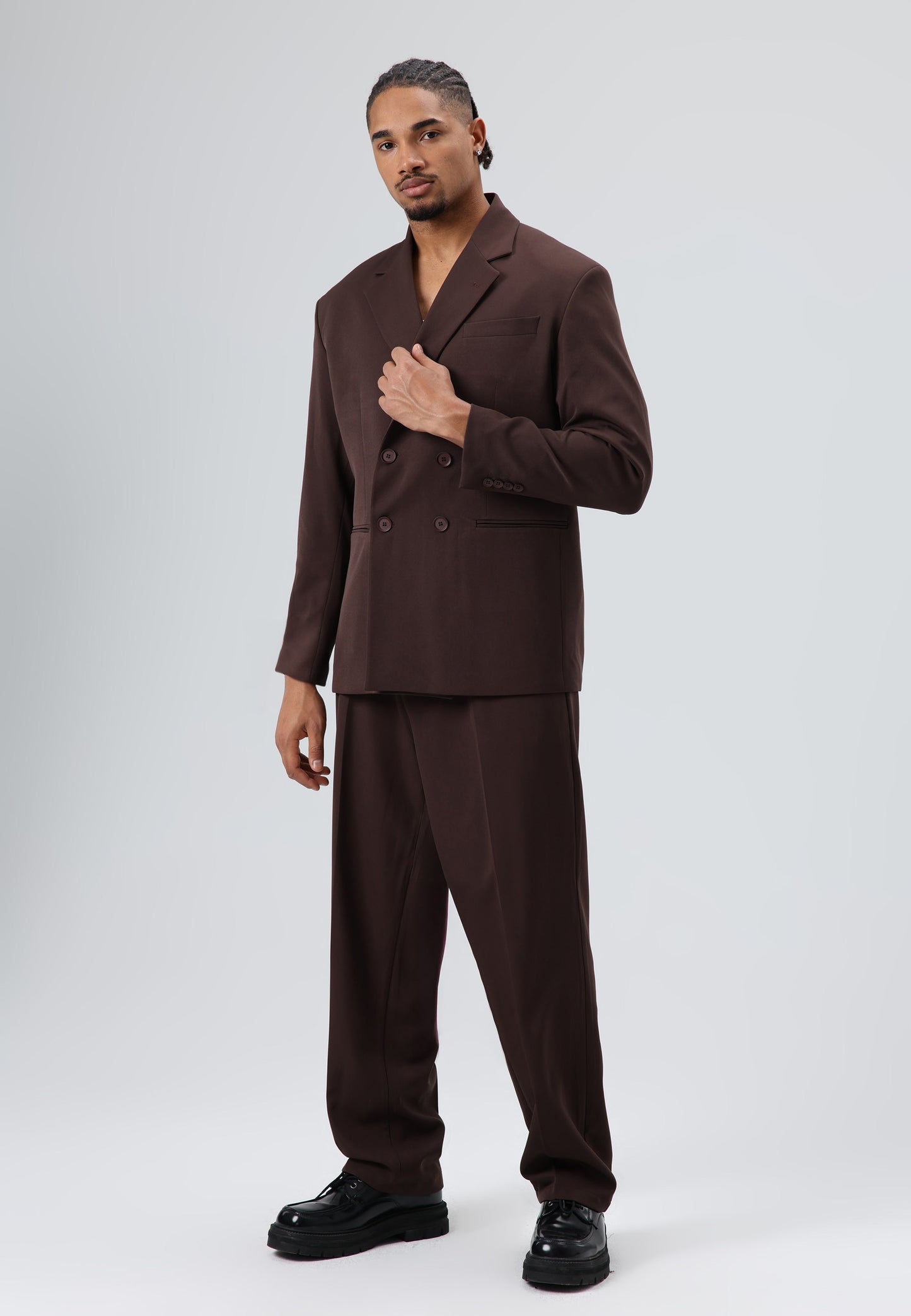 Oversize Kruvaze Takım Elbise