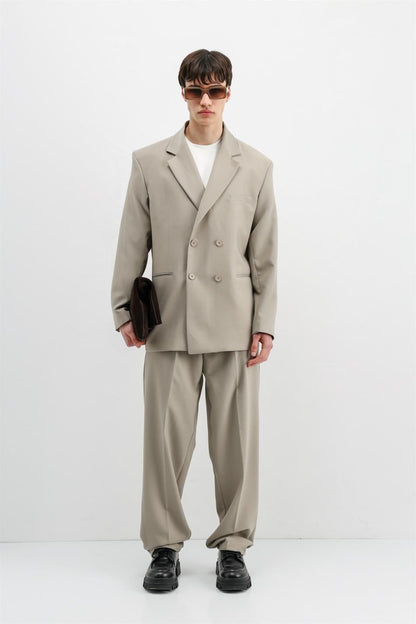 Oversize Kruvaze Takım Elbise