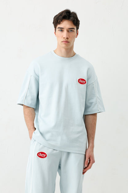 Oversize Champ Baskılı Eşofman Takım