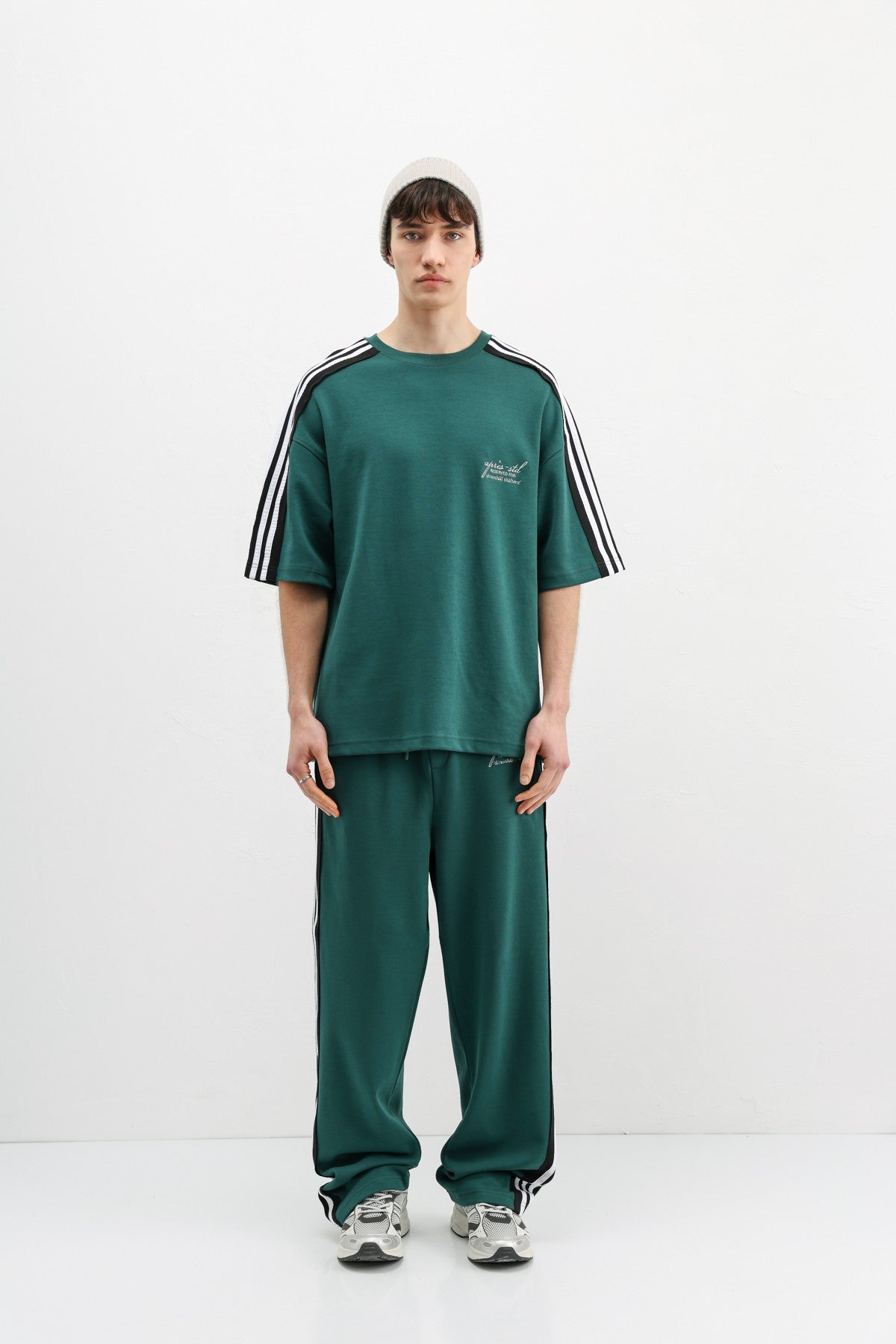 Oversize Baskılı Eşofman Takım Nefti