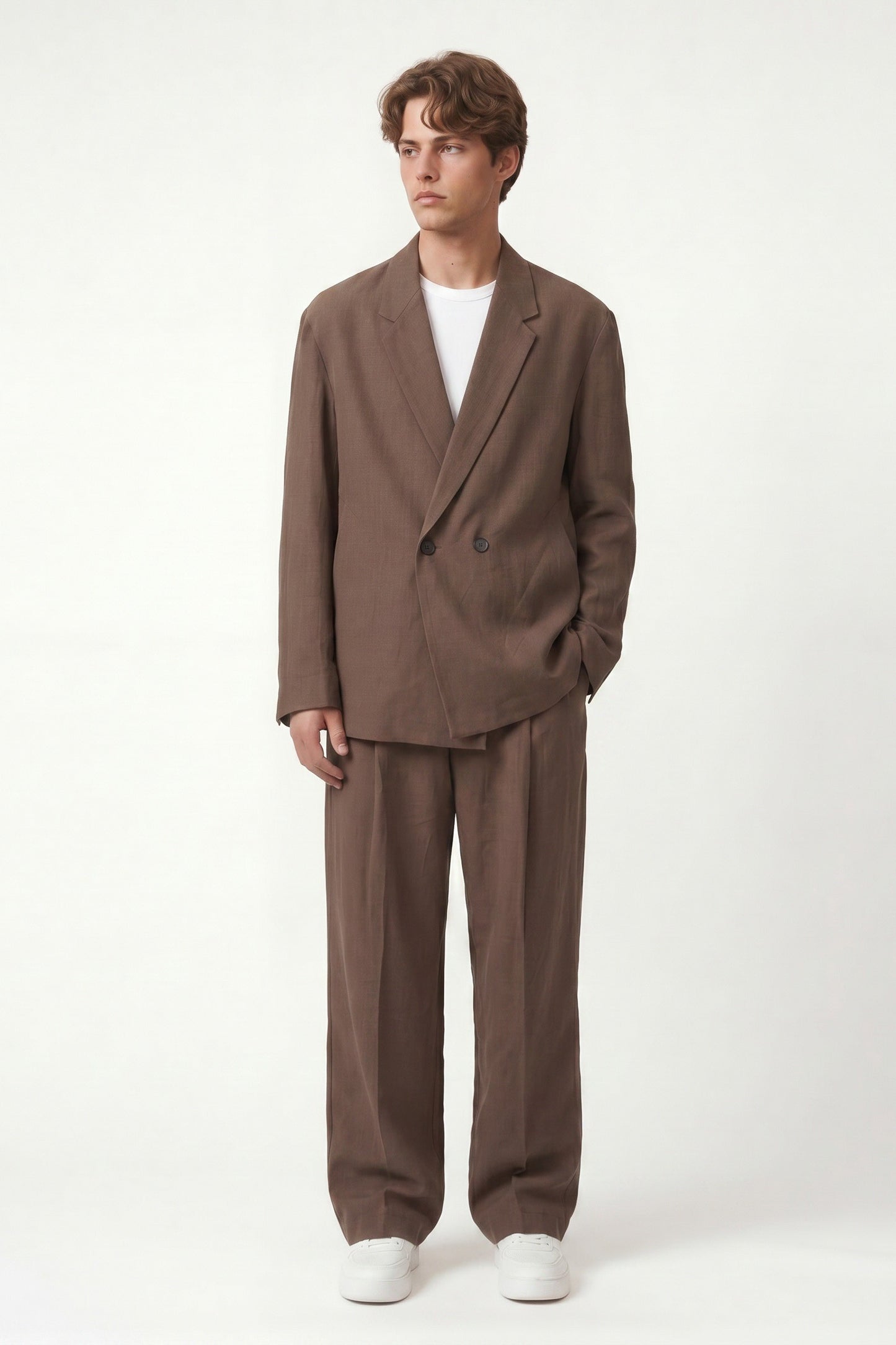 Oversize Lyocell Karışımlı Takım