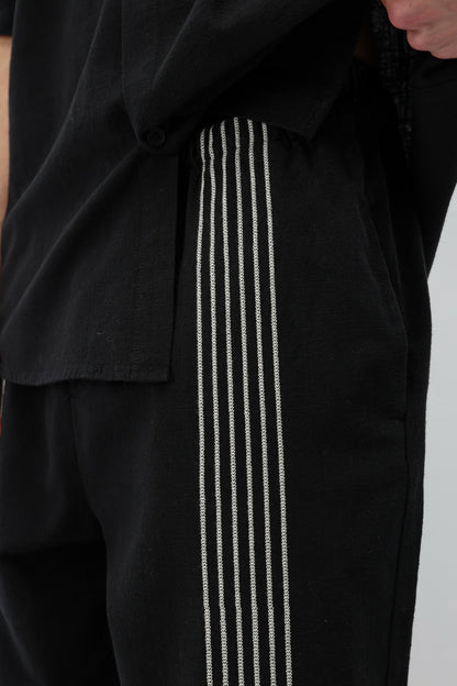 Oversize Keten Alt Üst Takım