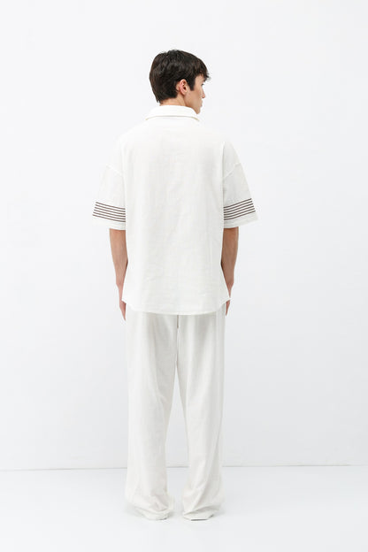 Oversize Keten Alt Üst Takım