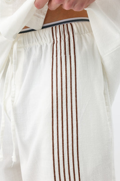 Oversize Keten Alt Üst Takım
