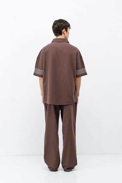 Oversize Keten Alt Üst Takım